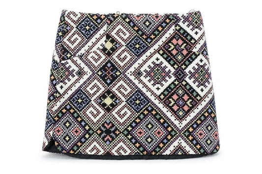 Cameo Rose Women’s Multicoloured Size 8 Geometric Mini Skirt