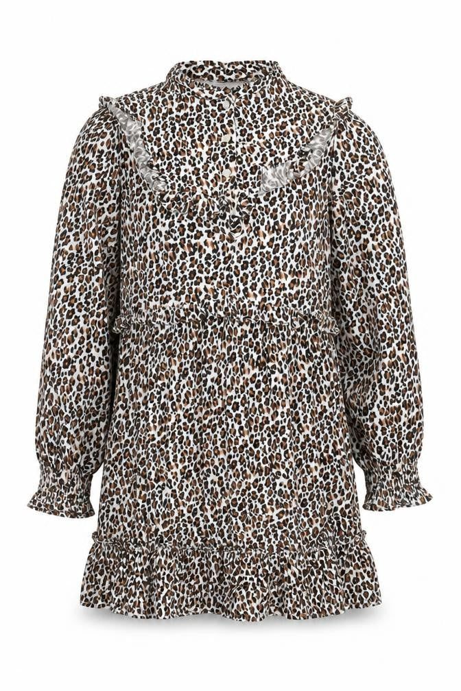 Marks & Spencer Girls Leopard Print A-Line Dress 10-11 Years