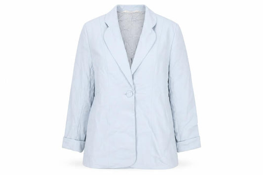 Marks & Spencer Women’s Blue Wool Blazer UK 14 Classic Fit