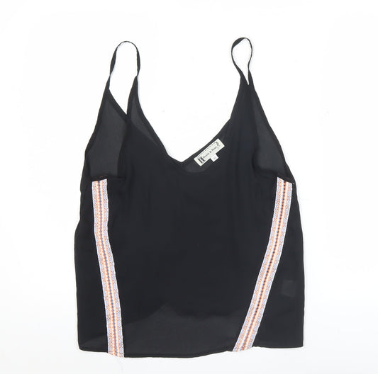 Hearts & Bows Womens Black V-Neck Camisole Tank Top Size 10