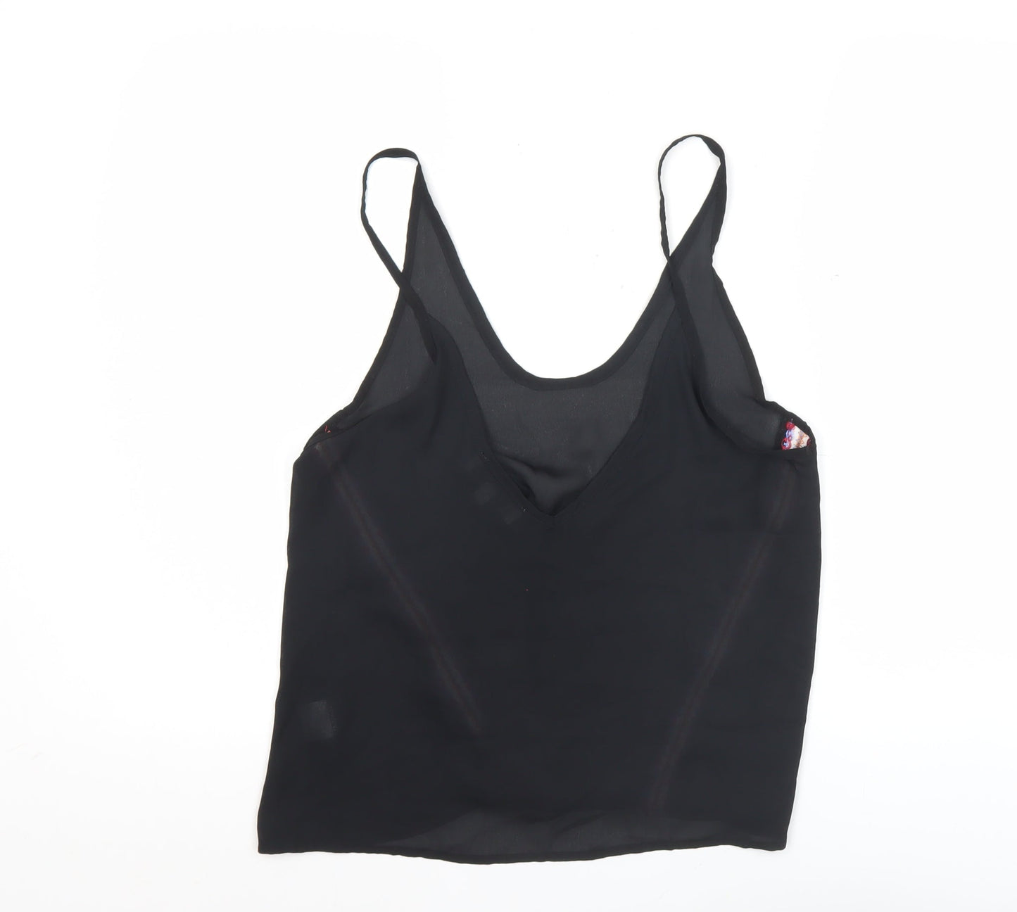 Hearts & Bows Womens Black V-Neck Camisole Tank Top Size 10