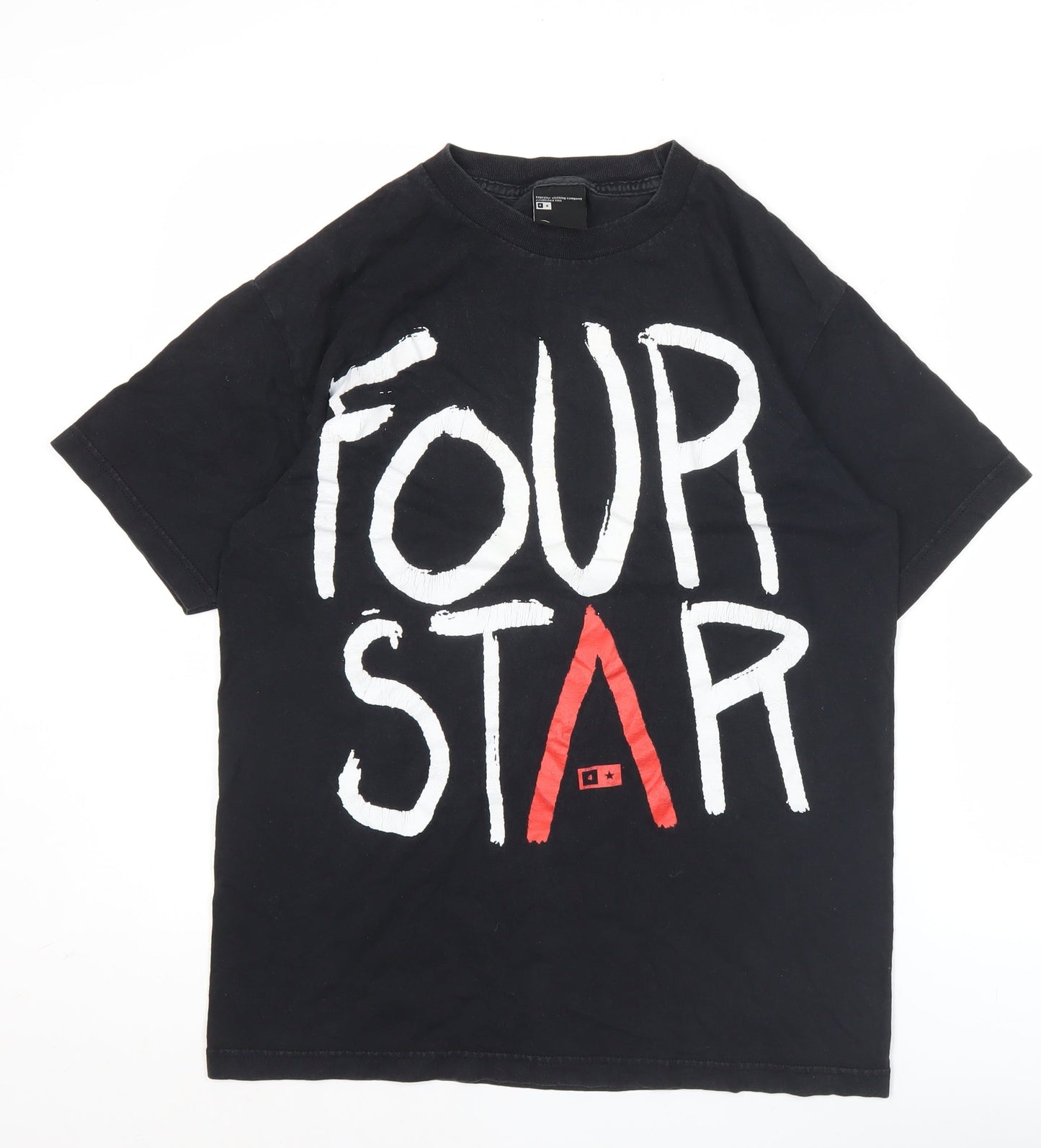 Fourstar Men's Black Medium Graphic Print Skateboarding T-Shirt