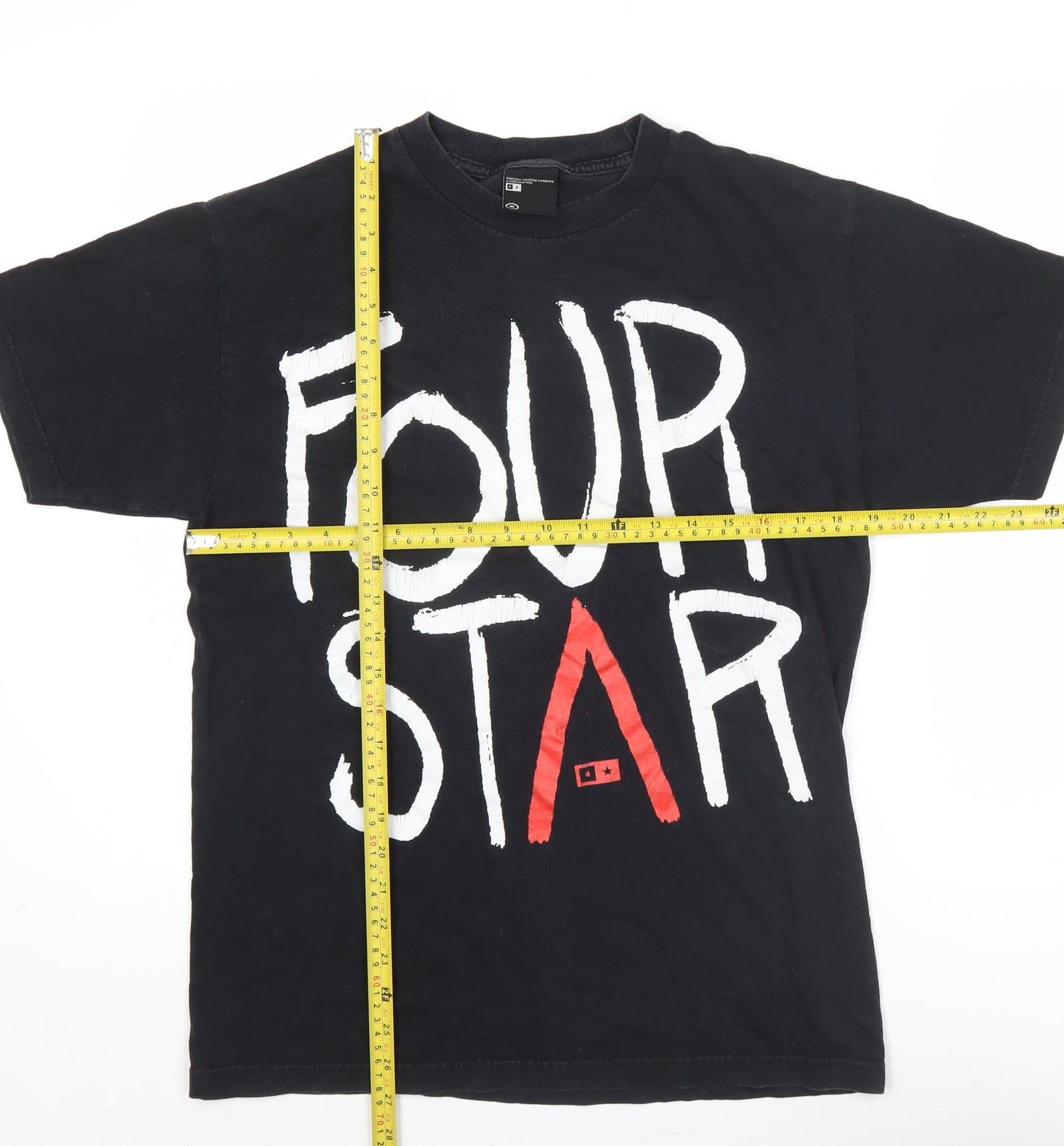 Fourstar Men's Black Medium Graphic Print Skateboarding T-Shirt