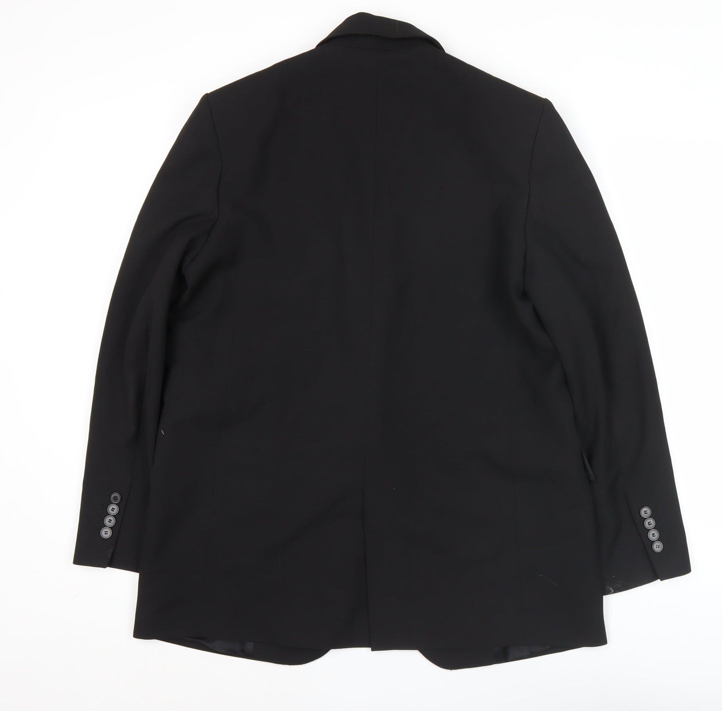 Zara Mens Black Blazer Jacket M 38R Single-Breasted Classic