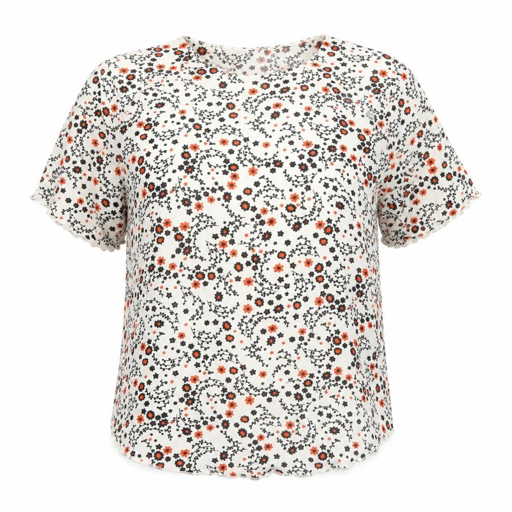 Soul Collection Womens Multicoloured Floral T-Shirt M Short Sleeve