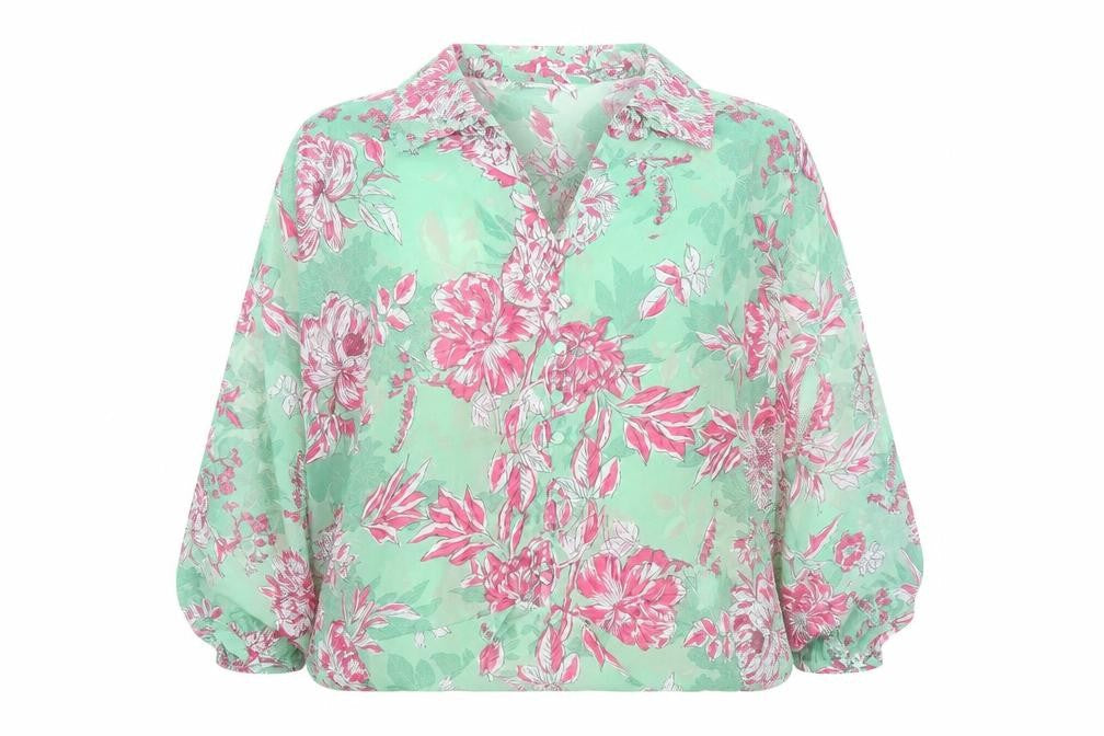 Zara Women’s Multicoloured Floral Chiffon Blouse Size L