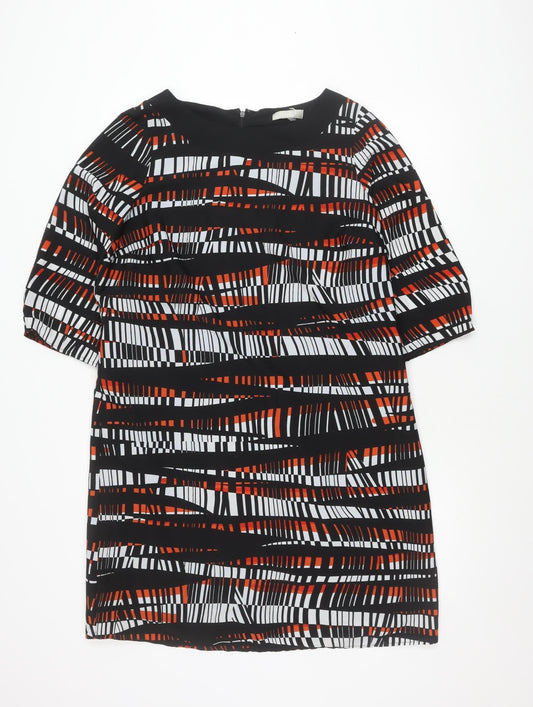 Skopes Women’s Black Red White Geometric Sheath Dress Size 16
