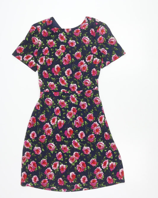Warehouse Women’s Multicoloured Floral Fit & Flare Dress UK 8
