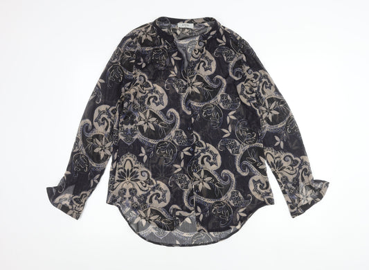Soon Womens Multicoloured Paisley Tunic Blouse Size 10