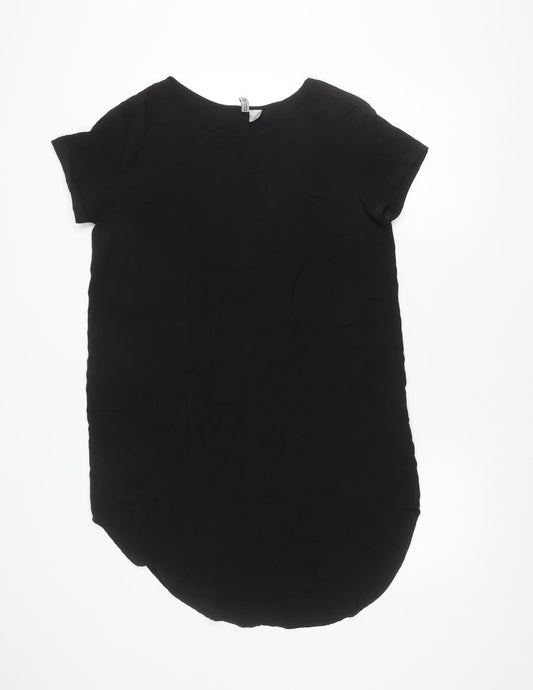 H&M Divided Women’s Black Size 12 Basic Short Sleeve T-Shirt