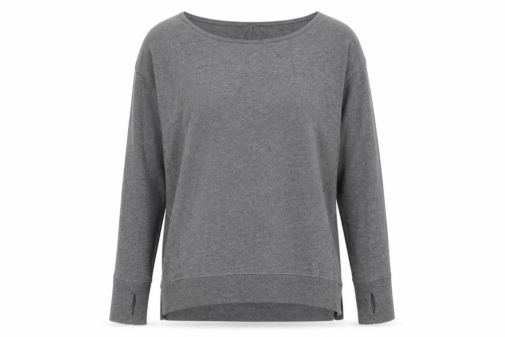 Sweaty Betty Women’s Grey XS Pullover Sweatshirt Modal Cotton Blend
