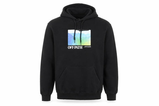 H&M Mens Black Pullover Hoodie Regular Fit M Graphic Logo