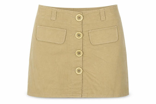 Madlen Womens Beige Wool Blend Short Pencil Skirt Size S UK 8