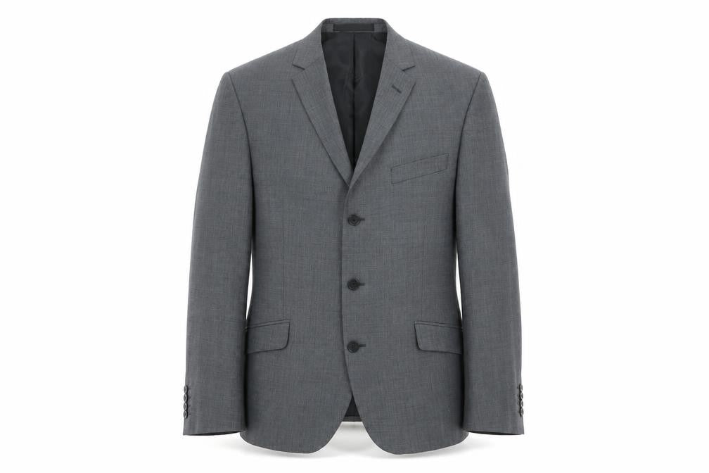 Marks & Spencer Men Grey Wool Blend Blazer Jacket 42 M Regular
