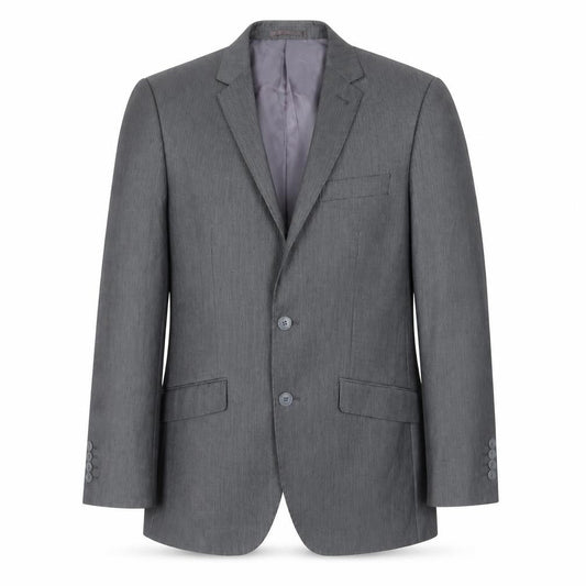 F&F Men’s Grey 38R Pinstripe Blazer Single-Breasted Jacket