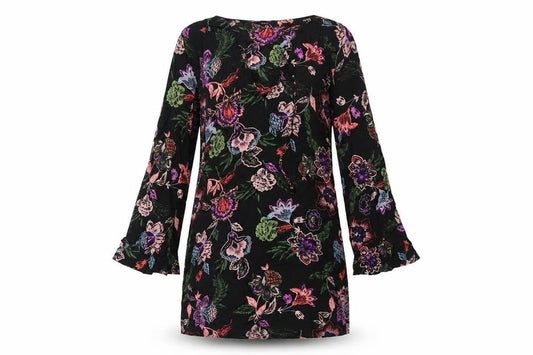 Next Womens Multicoloured Floral Cotton Shift Dress Size 8