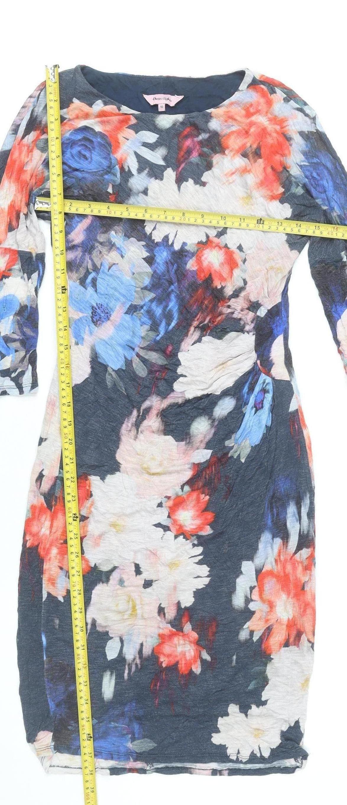 Phase Eight Women’s Multicoloured Floral Sheath Dress Size 10
