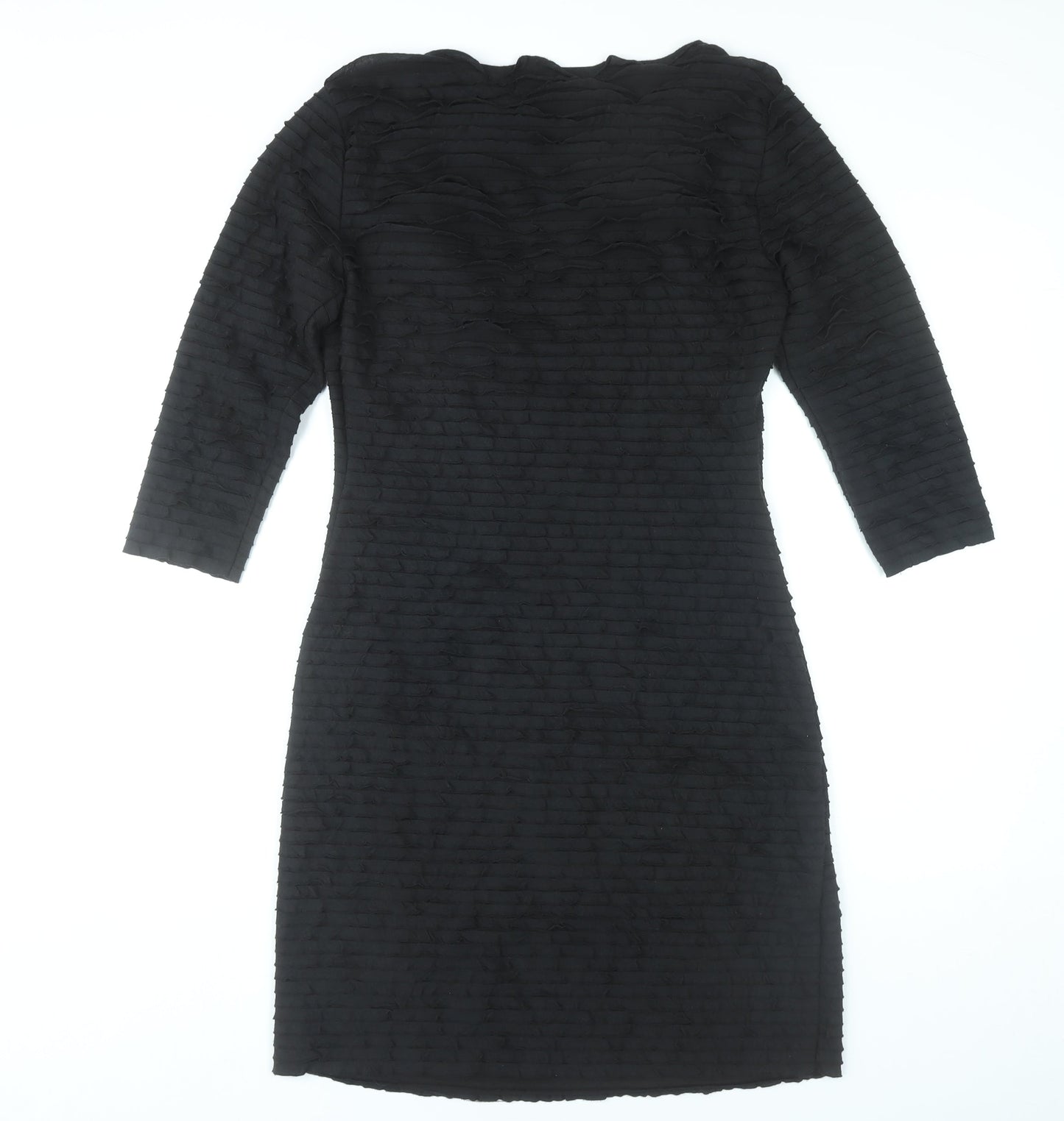 Studio M Women’s Black Bodycon Knee Length Dress Size 12