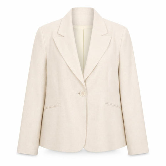 Canvas Women’s Ivory Size 16 Single-Breasted Suit Jacket