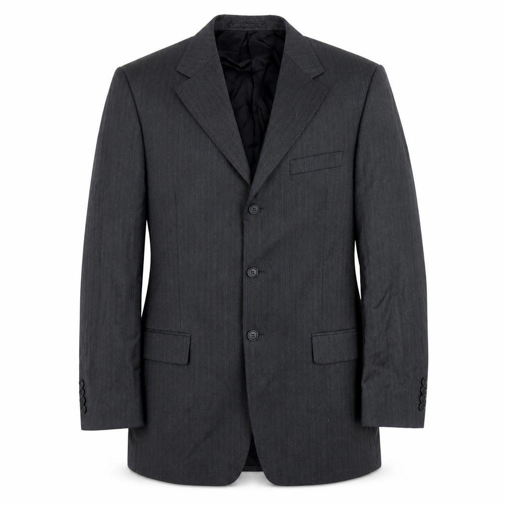 Marks & Spencer Men’s Grey Wool Pinstripe Blazer Jacket 40L