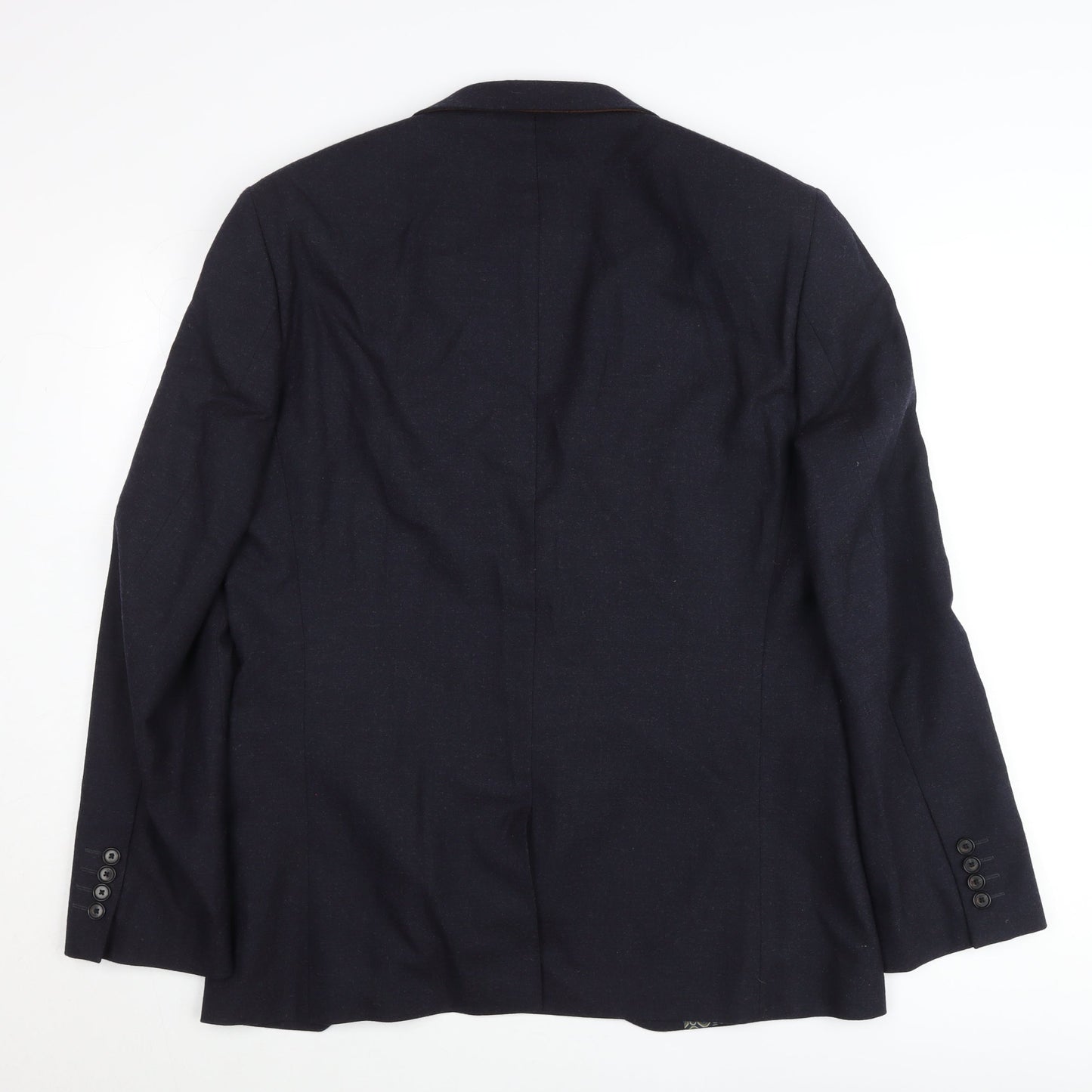 Next Men's Blue Slim Fit Blazer 44R Wool Blend Jacket