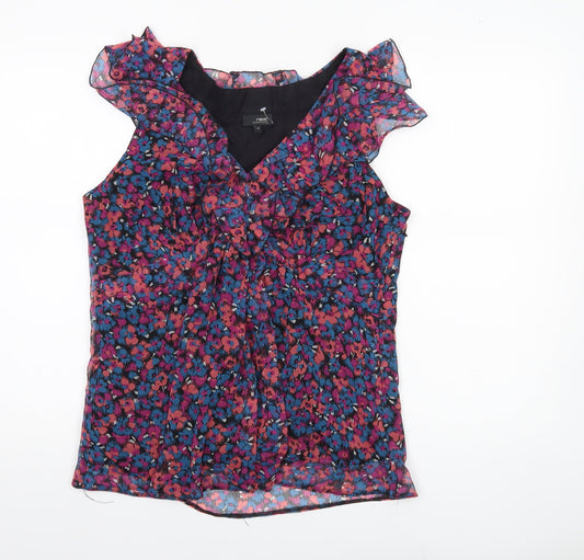 Next Maternity Womens Multicoloured Floral Chiffon Blouse Size 14