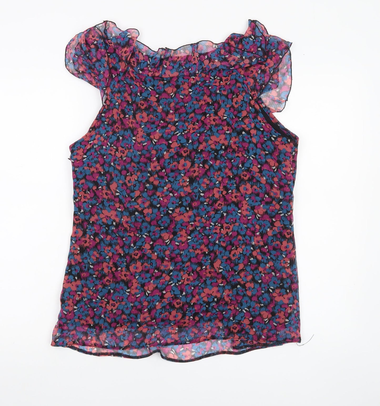 Next Maternity Womens Multicoloured Floral Chiffon Blouse Size 14