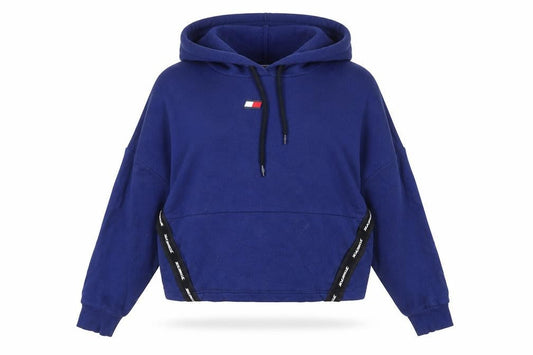 Tommy Hilfiger Womens Blue Hoodie Sweatshirt Small Pullover Logo