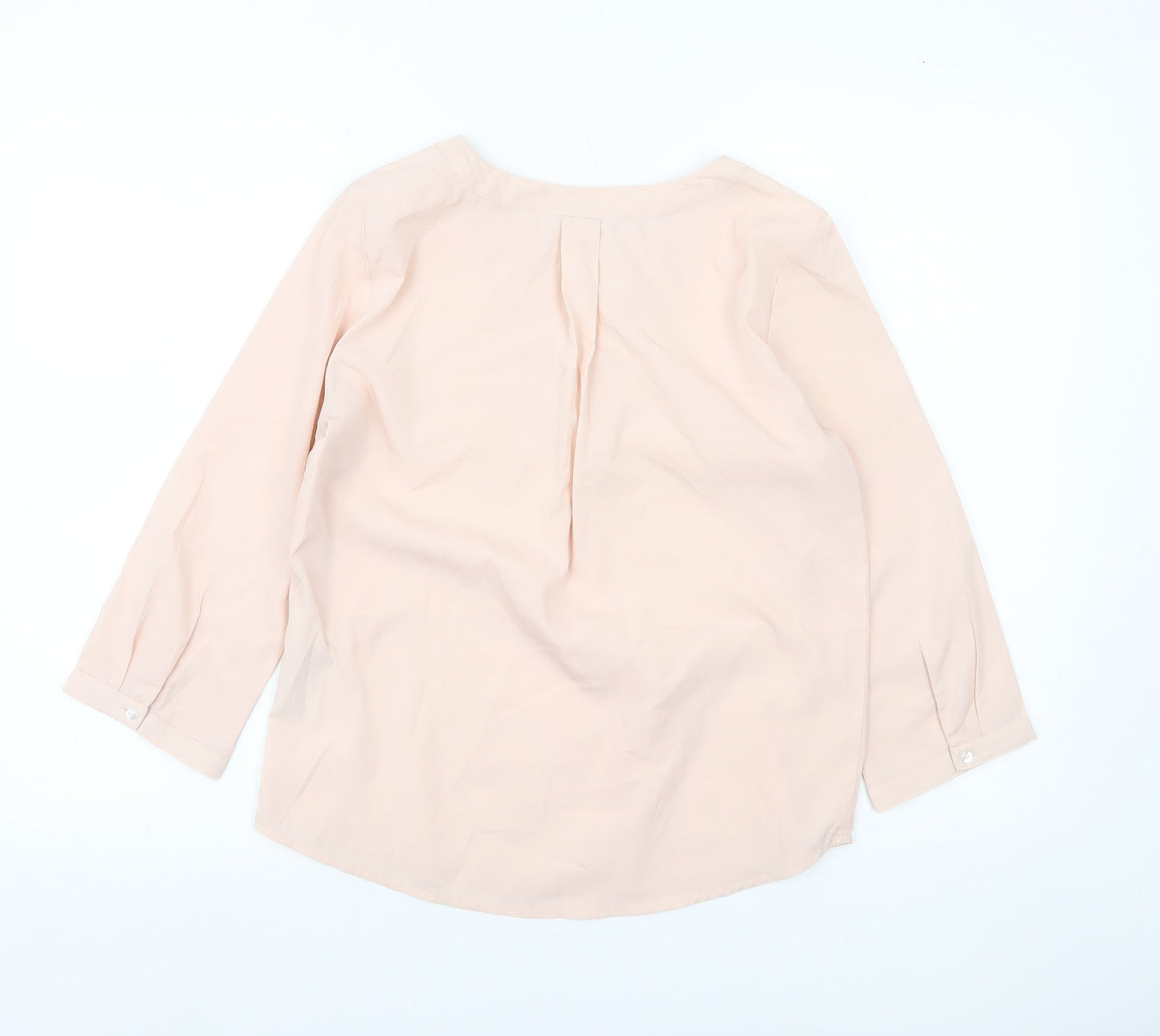 Vero Moda Womens Beige XS Tunic Blouse 3/4 Sleeve V-Neck