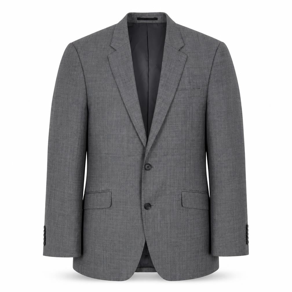 T.M. Lewin Men’s Grey Wool Blend Checked Suit Jacket 40R