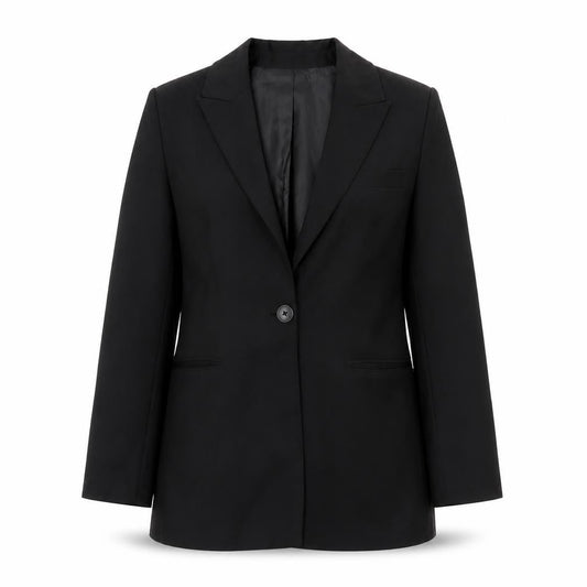 Stradivarius Women’s Black Size 8 Single-Breasted Blazer