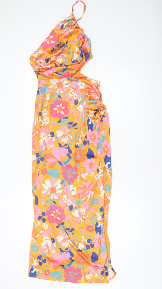Cherley Women’s Multicoloured Floral One Shoulder Slip Dress S