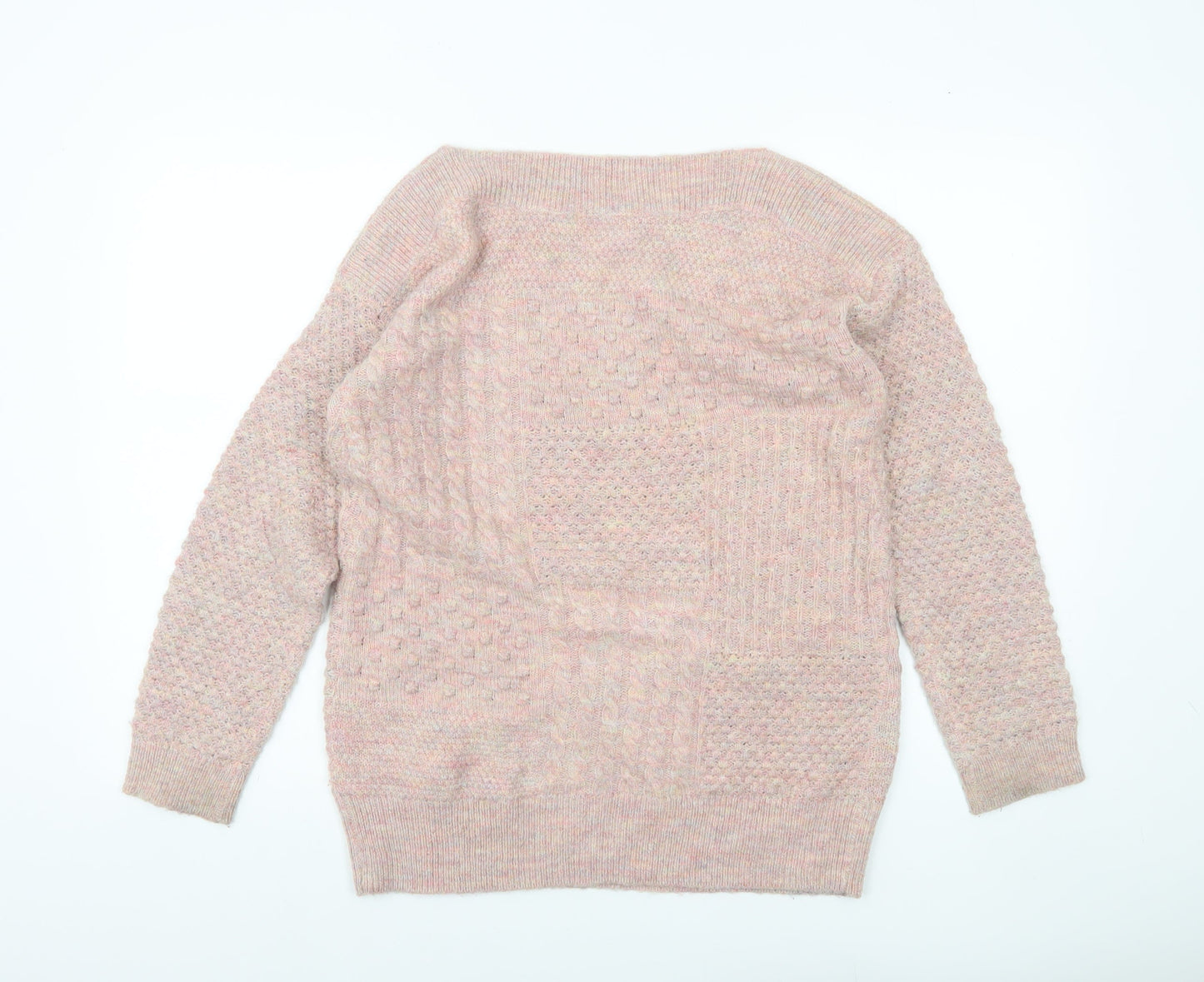 Marks and Spencer Women’s Pink Cable Knit Jumper Size 6