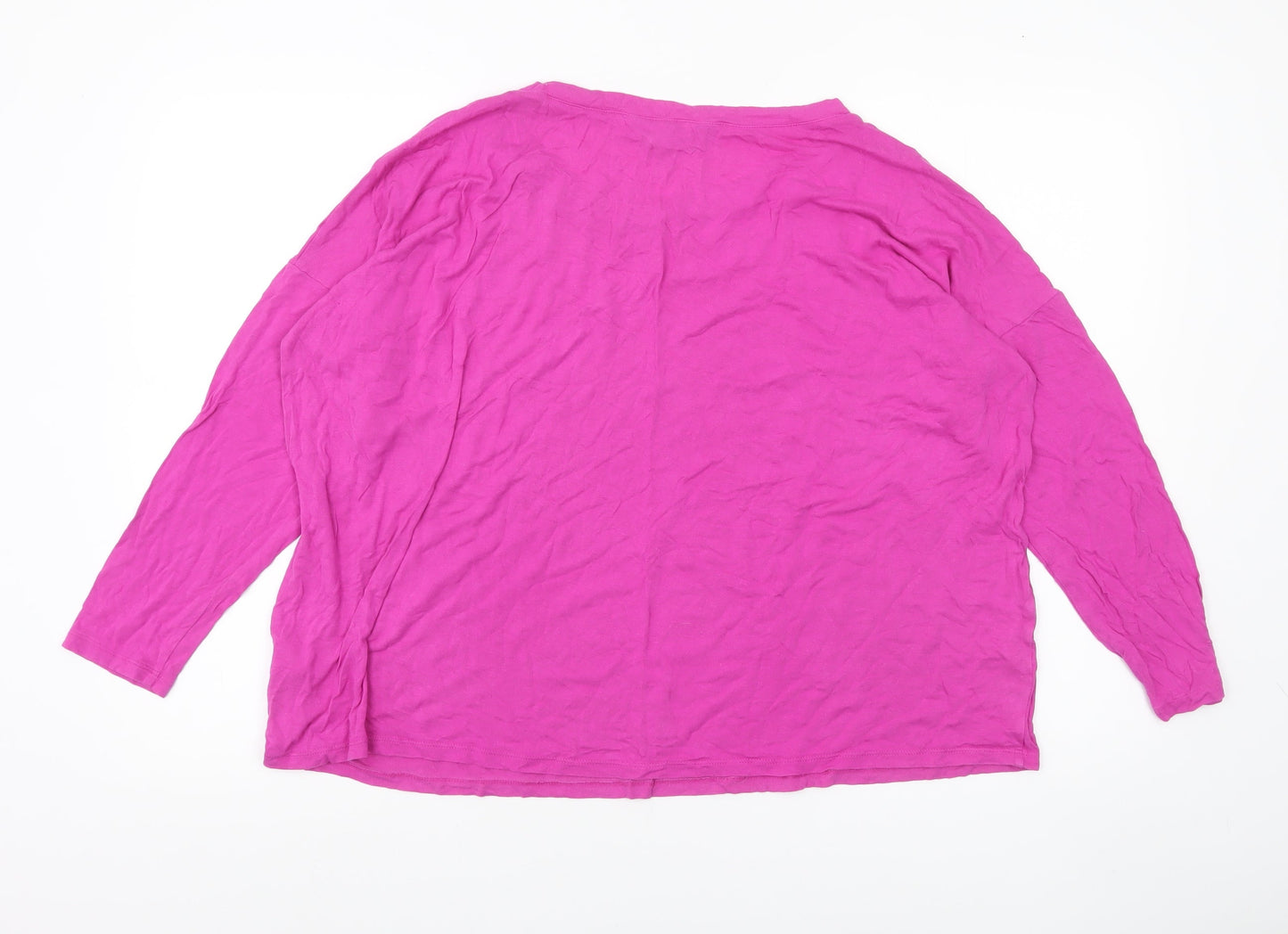 Dorothy Perkins Women’s Pink Size 16 Long Sleeve Jersey Top