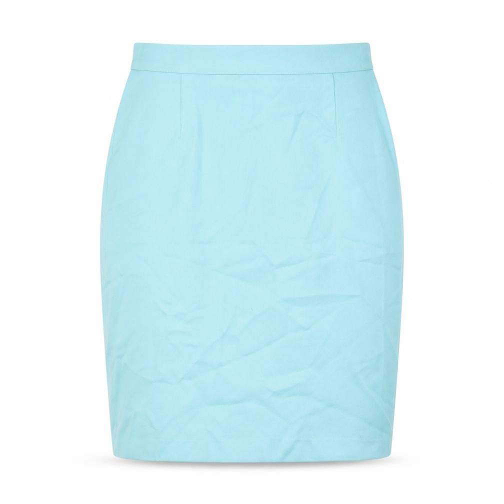 Affinity Womens Blue Size 10 Pencil Work Skirt Knee Length