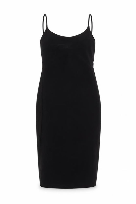 PRETTYLITTLETHING Women’s Black Size 6 Midi Slip Dress