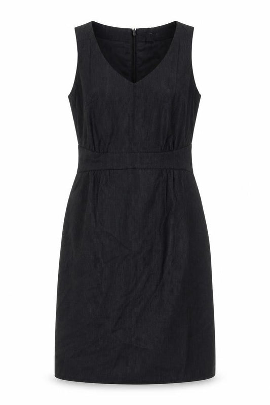 Gap Womens Black Wool Blend Sheath Dress Size 6 V-Neck Workwear