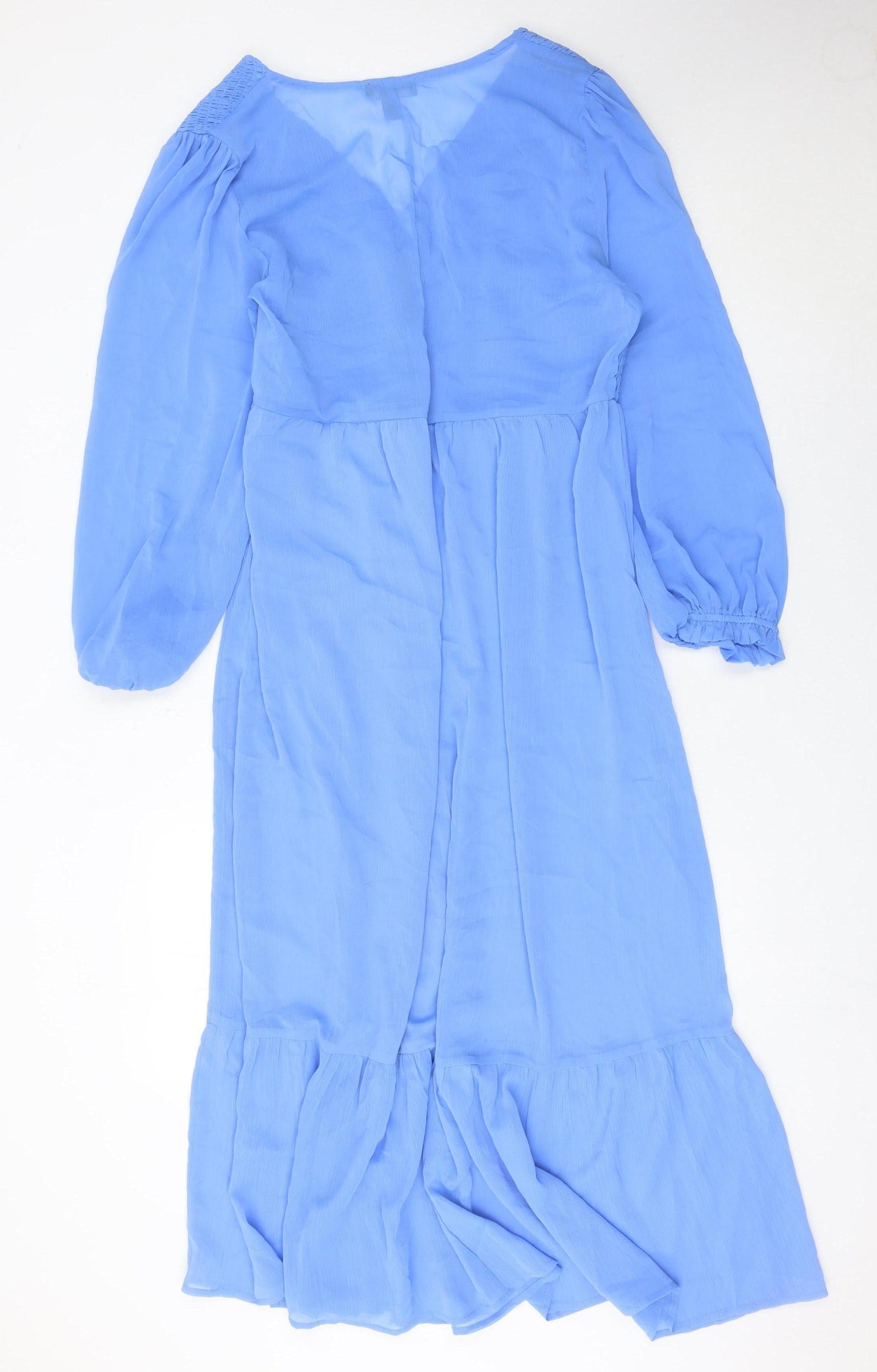 New Look Women Blue Size 18 Plus Midi A-Line Dress