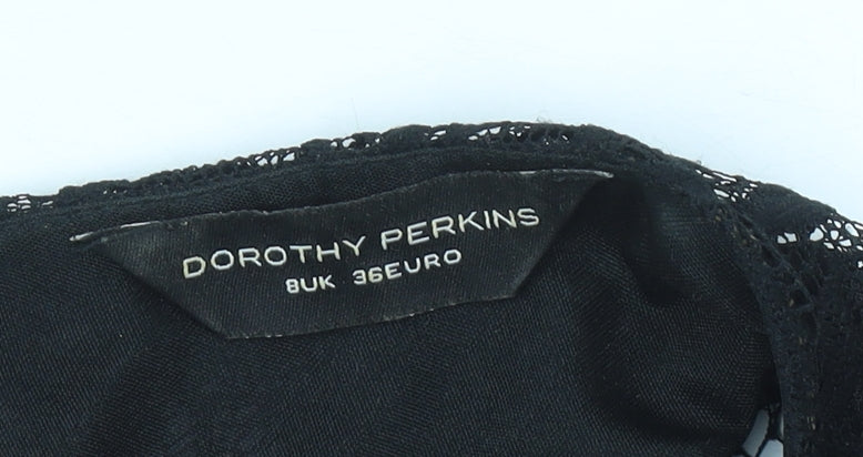 Dorothy Perkins Women’s Black Lace Sheath Dress Size 8