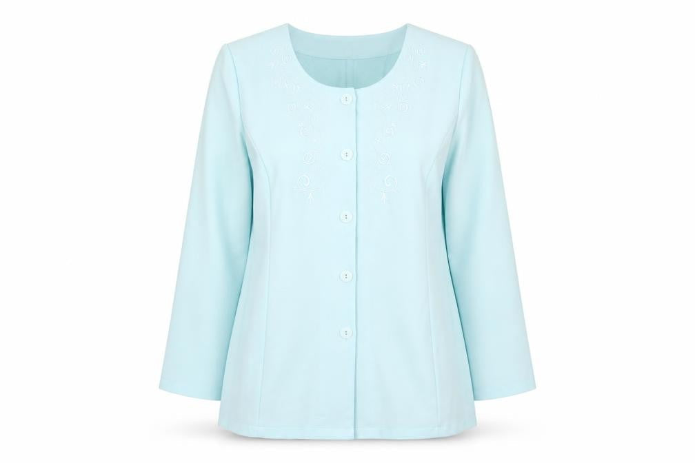 Fashion Extra Women’s Blue Suit Jacket UK 16 Four Button Polyester