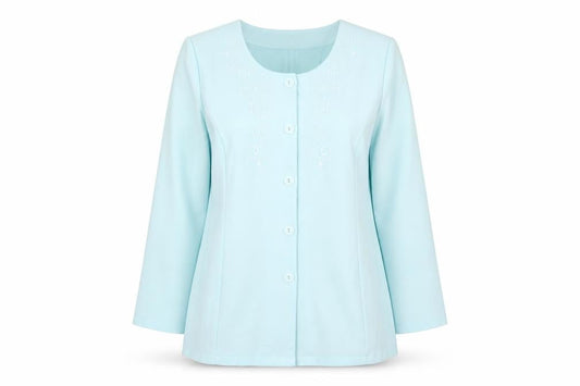 Fashion Extra Women’s Blue Suit Jacket UK 16 Four Button Polyester