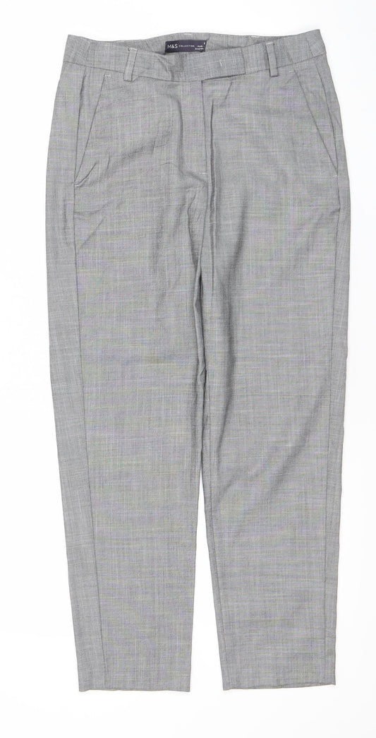 Marks and Spencer Women’s Grey Size 8 Dress Pants Straight Leg Workwear