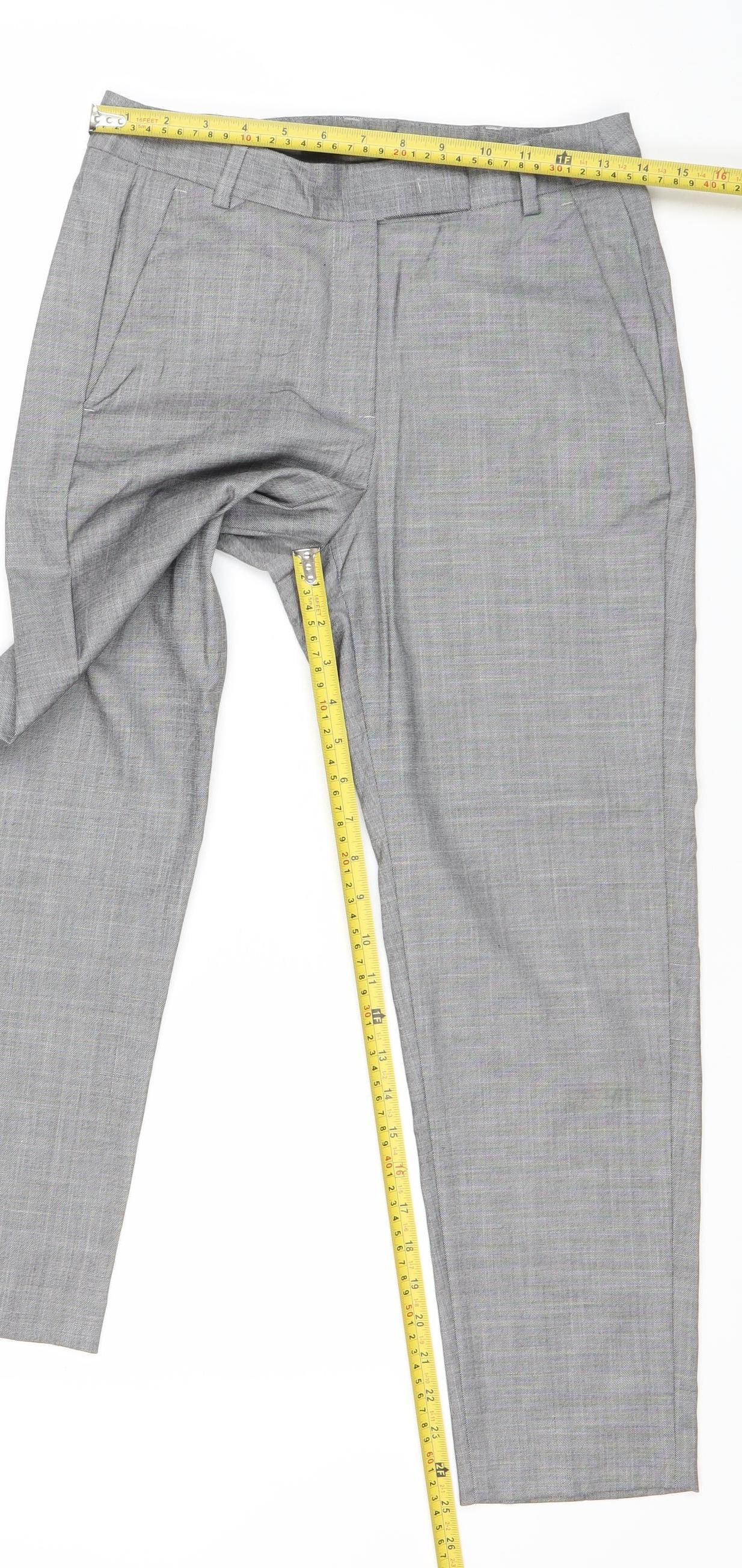 Marks and Spencer Women’s Grey Size 8 Dress Pants Straight Leg Workwear