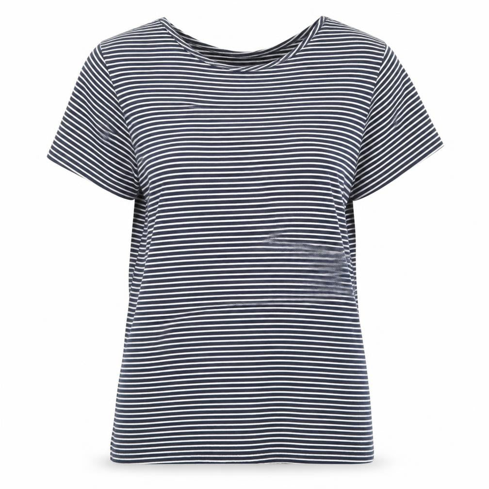 John Lewis Women’s Blue Striped Cotton Jersey T-Shirt Size 14