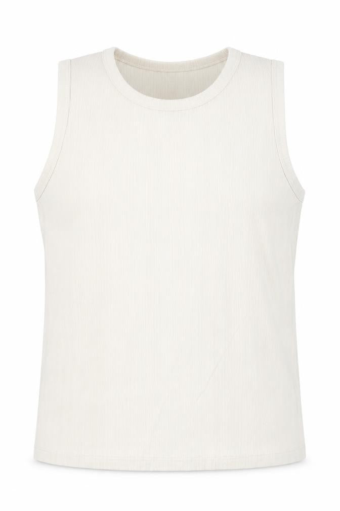 ASOS Men’s 3XL Beige Sleeveless Crew Neck Cotton T-Shirt