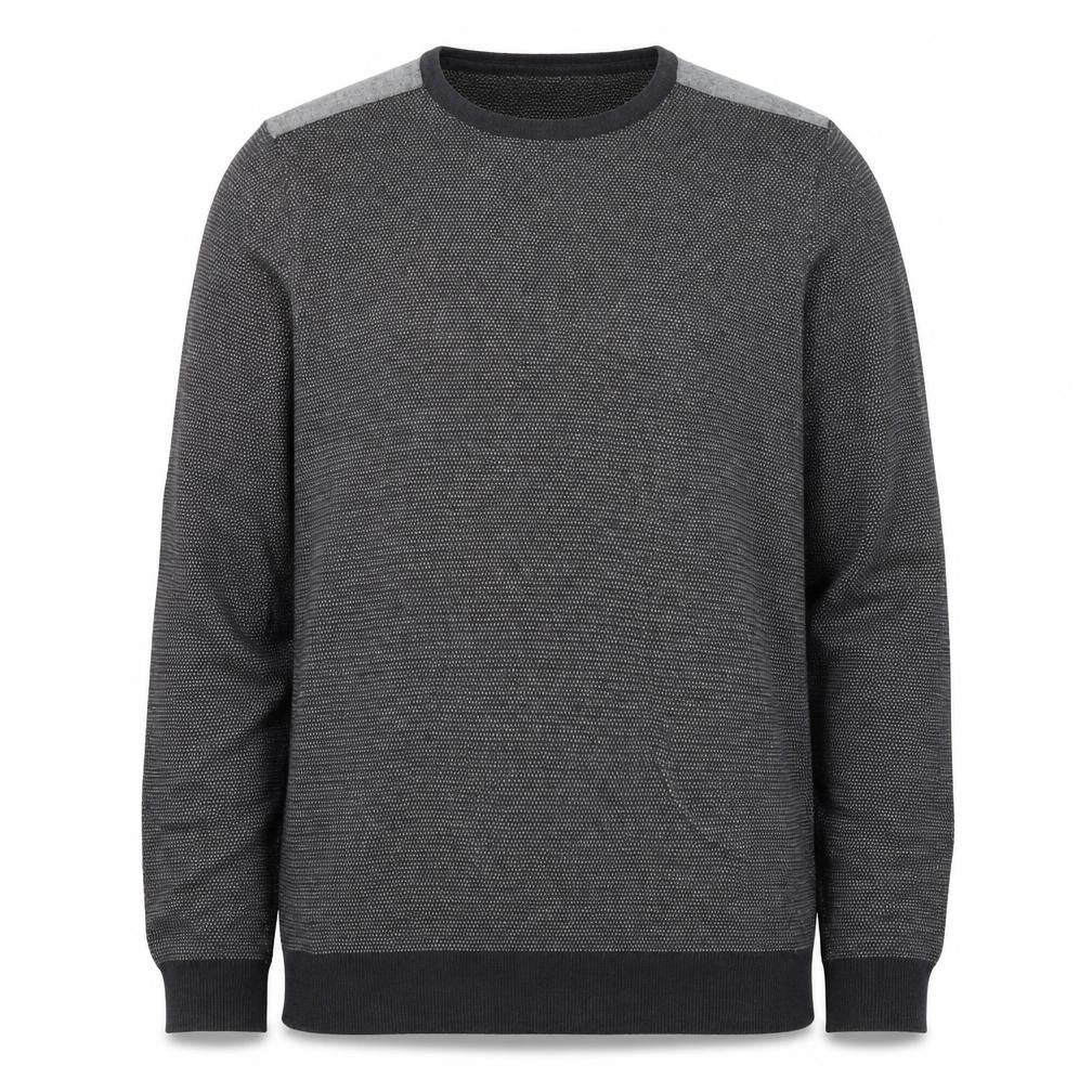 River Island Men’s Grey Cotton Crew Neck Pullover Jumper Size L