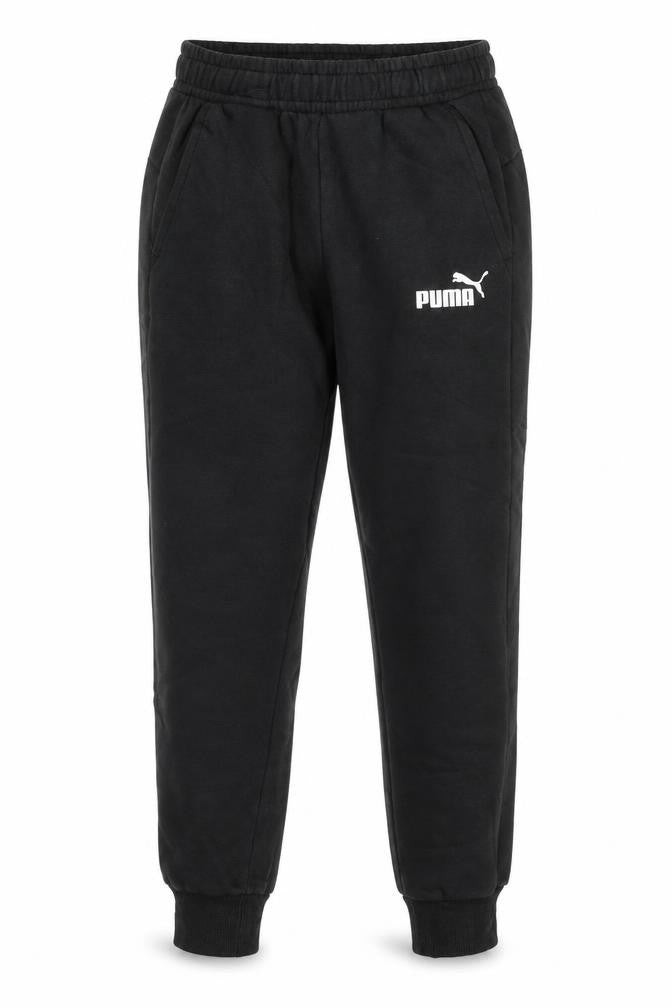 Puma Mens Black Jogger Sweatpants Size S Regular Fit Fleece