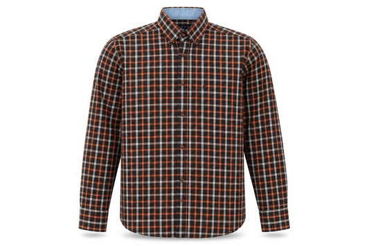Jazzy Studio Men's Multicoloured Plaid Button-Up Shirt M Regular Fit