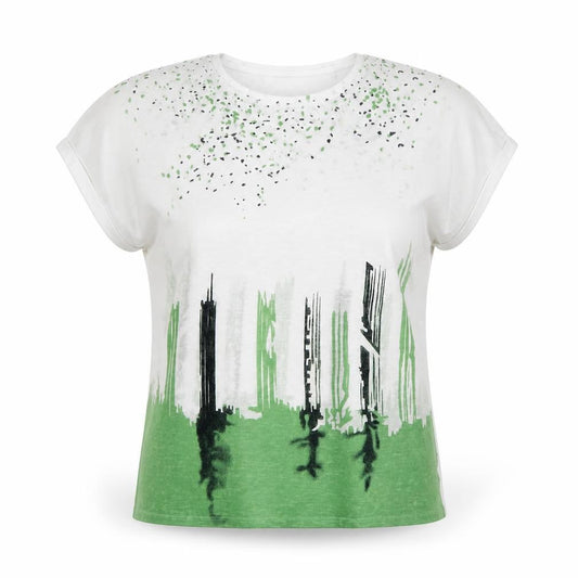 Marese Women’s Green Relaxed Fit Short Sleeve T-Shirt Size L