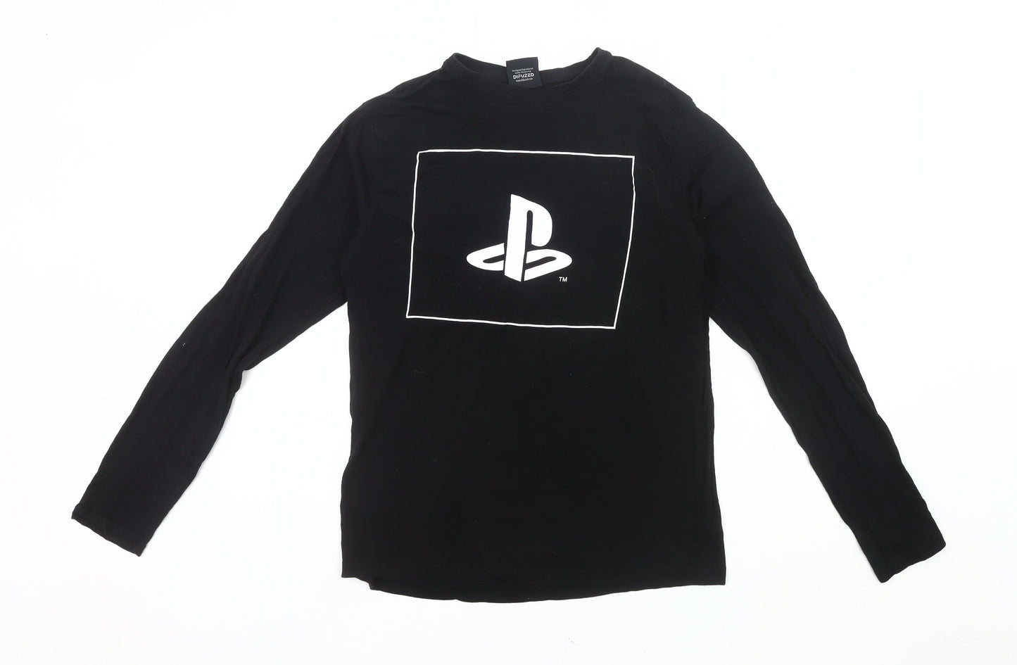 Difuzed PlayStation Men’s Black XS Long Sleeve Graphic T-Shirt